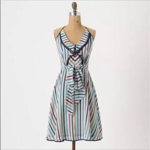Girls from Savoy Tie Back Neck Silk Dress